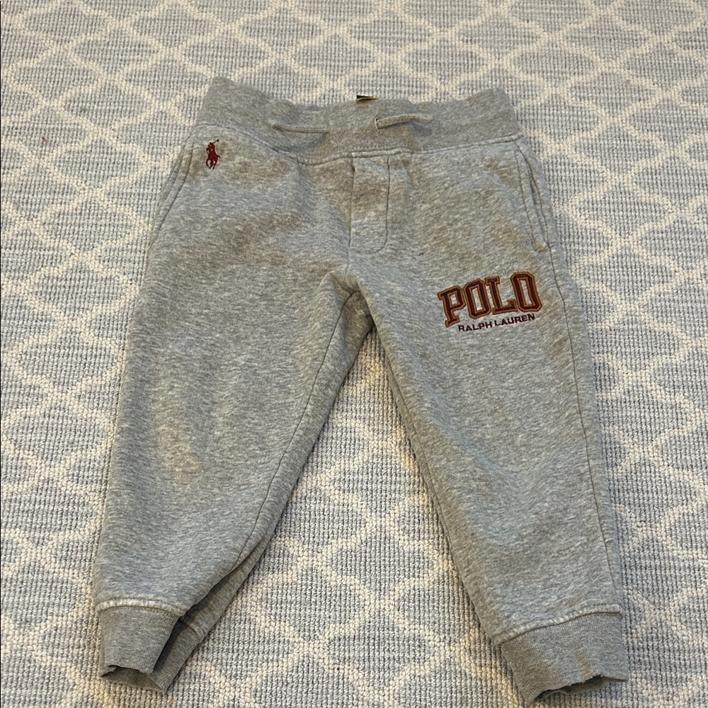 Polo by Ralph Lauren Light Gray Kids Sweatpants